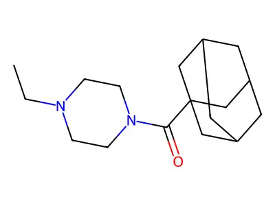 1-(Adamantane-1-carbonyl)-4-ethylpiperazine structure