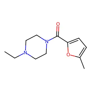 (4-Ethylpiperazin-1-yl)(5-methylfuran-2-yl)methanone structure