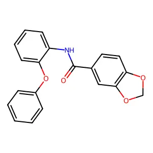 N-(2-phenoxyphenyl)-1,3-benzodioxole-5-carboxamide structure