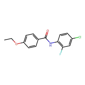 N-(4-chloro-2-fluorophenyl)-4-ethoxybenzamide structure