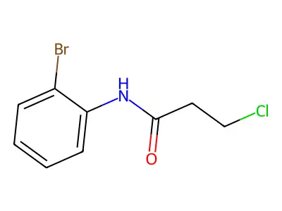 N-(2-bromophenyl)-3-chloropropanamide structure