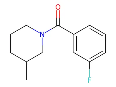 (3-Fluorophenyl)(3-methyl-1-piperidinyl)methanone structure