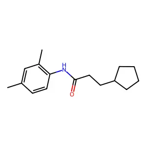 3-cyclopentyl-N-(2,4-dimethylphenyl)propanamide structure