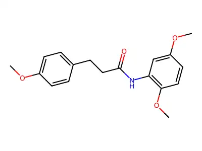 N-(2,5-dimethoxyphenyl)-3-(4-methoxyphenyl)propanamide structure