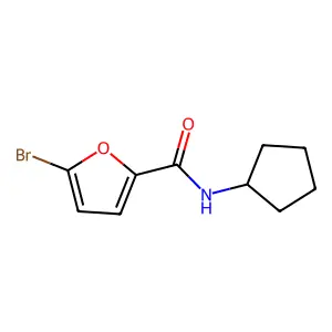 5-bromo-N-cyclopentylfuran-2-carboxamide structure