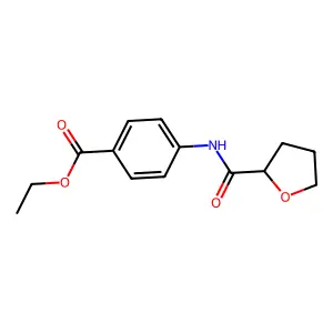 Ethyl 4-(oxolane-2-carbonylamino)benzoate structure