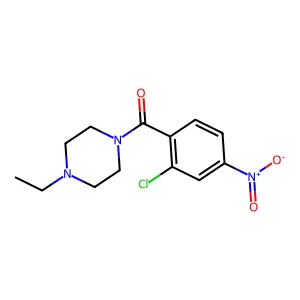 (2-Chloro-4-nitrophenyl)(4-ethylpiperazin-1-yl)methanone structure