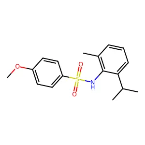 N-(2-isopropyl-6-methylphenyl)-4-methoxybenzenesulfonamide structure