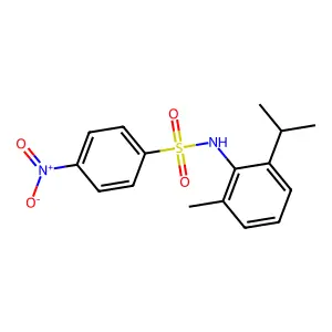 N-(2-methyl-6-propan-2-ylphenyl)-4-nitrobenzenesulfonamide structure