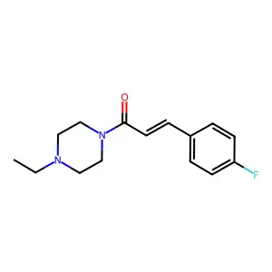 1-(4-Ethylpiperazin-1-yl)-3-(4-fluorophenyl)prop-2-en-1-one structure