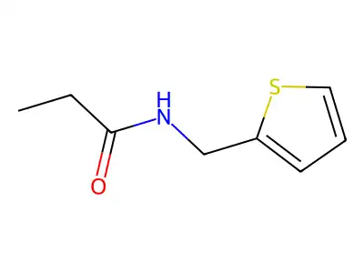 N-(thiophen-2-ylmethyl)propanamide structure