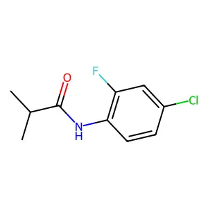 N-(4-chloro-2-fluorophenyl)-2-methylpropanamide structure