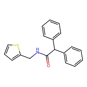 2,2-diphenyl-N-(2-thienylmethyl)acetamide structure