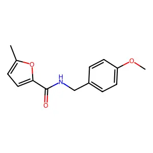 N-[(4-methoxyphenyl)methyl]-5-methylfuran-2-carboxamide structure