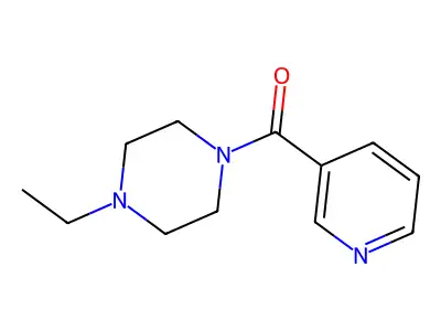 (4-Ethyl-1-piperazinyl)(3-pyridinyl)methanone structure