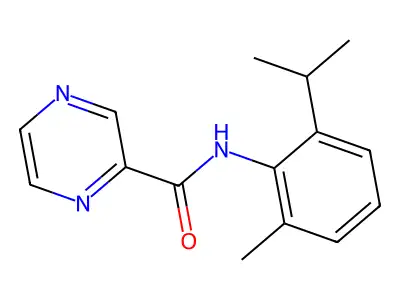 N-(2-Isopropyl-6-methylphenyl)-2-pyrazinecarboxamide structure
