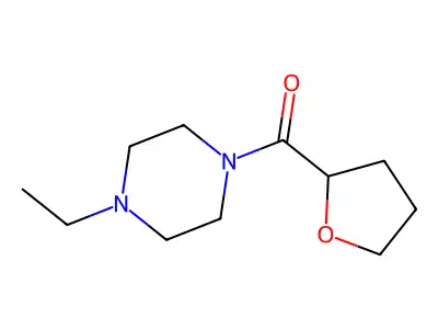 Piperazine, 1-ethyl-4-[(tetrahydro-2-furanyl)carbonyl]-(9CI) structure