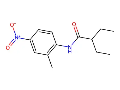 2-ethyl-N-(2-methyl-4-nitrophenyl)butanamide structure