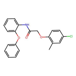2-(4-chloro-2-methylphenoxy)-N-(2-phenoxyphenyl)acetamide structure