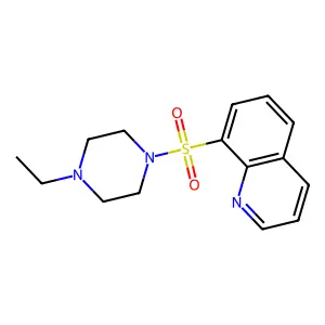 8-(4-Ethylpiperazin-1-yl)sulfonylquinoline structure