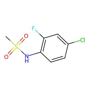 N-(4-chloro-2-fluorophenyl)methanesulfonamide structure