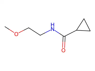 N-(2-methoxyethyl)cyclopropanecarboxamide structure