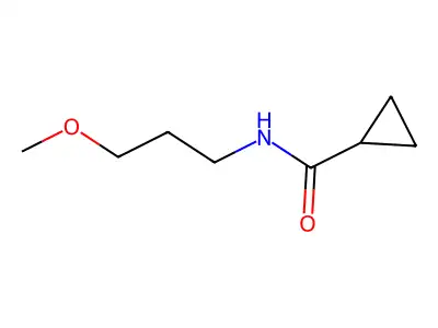 N-(3-methoxypropyl)cyclopropanecarboxamide structure
