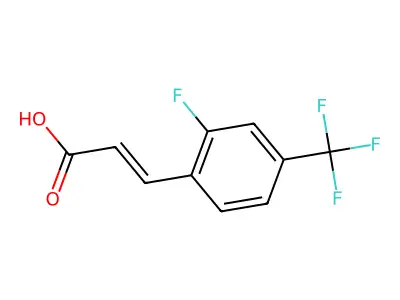 2-Fluoro-4-(trifluoromethyl)cinnamic acid structure