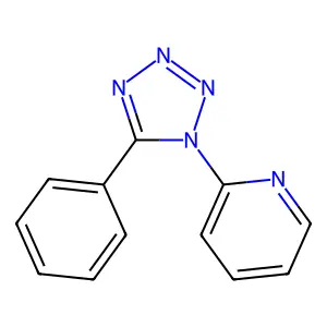 2-(5-Phenyl-tetrazol-1-yl)-pyridine structure