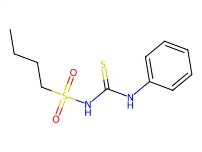 N-(Phenylcarbamothioyl)butane-1-sulfonamide structure