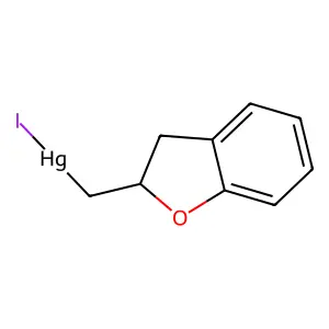 2,3-Dihydrobenzofuran-2-ylmethyl(iodo)mercury structure