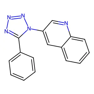 3-(5-Phenyl-1h-tetrazol-1-yl)quinoline structure