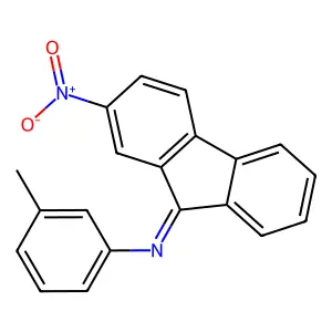 N-(3-methylphenyl)-2-nitrofluoren-9-imine structure