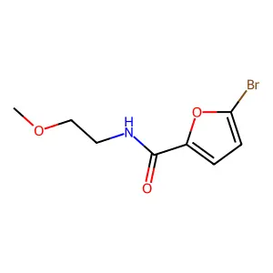 5-bromo-N-(2-methoxyethyl)furan-2-carboxamide structure
