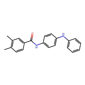 N-(4-anilinophenyl)-3,4-dimethylbenzamide structure