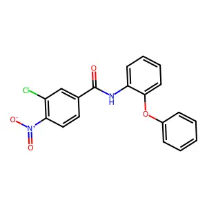 3-chloro-4-nitro-N-(2-phenoxyphenyl)benzamide structure