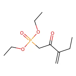 Phosphonic acid, (3-methylene-2-oxopentyl)-, diethyl ester structure