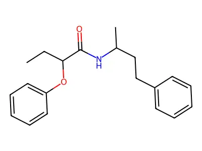 2-phenoxy-N-(4-phenylbutan-2-yl)butanamide structure