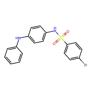 N-(4-anilinophenyl)-4-bromobenzenesulfonamide structure