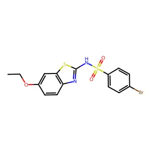 4-bromo-N-(6-ethoxy-1,3-benzothiazol-2-yl)benzenesulfonamide structure