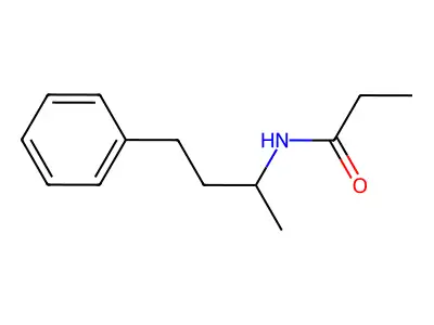 N-(4-phenylbutan-2-yl)propanamide structure