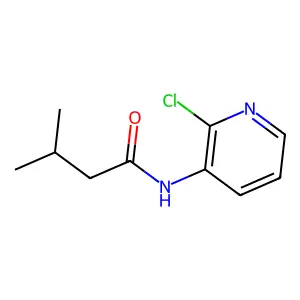 N-(2-chloropyridin-3-yl)-3-methylbutanamide structure
