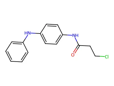 N-(4-anilinophenyl)-3-chloropropanamide structure