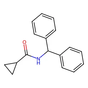 N-(二苯甲基)环丙烷甲酰胺 structure