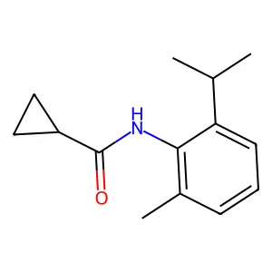 N-(2-methyl-6-propan-2-ylphenyl)cyclopropanecarboxamide structure