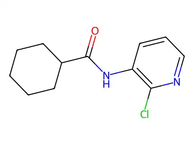 N-(2-chloro-3-pyridinyl)cyclohexanecarboxamide structure