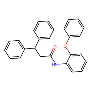 N-(2-phenoxyphenyl)-3,3-diphenylpropanamide structure