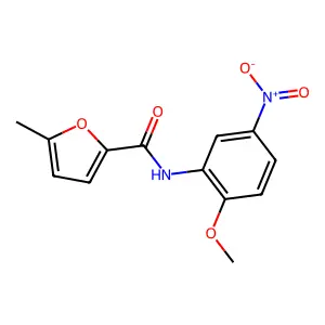N-(2-methoxy-5-nitrophenyl)-5-methylfuran-2-carboxamide structure