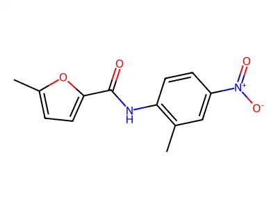 5-methyl-N-(2-methyl-4-nitrophenyl)furan-2-carboxamide structure