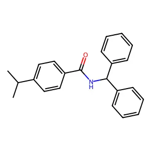 N-二苯甲基-4-异丙基苯甲酰胺 structure